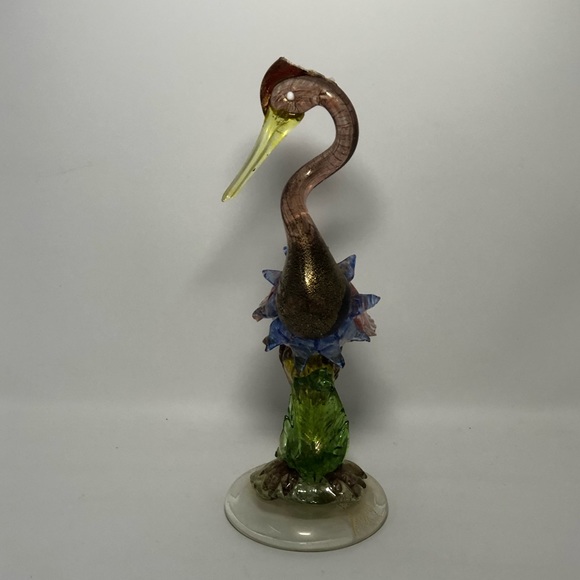 Glassblown Bird Statue - Picture 2 of 7